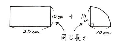 円の面積の応用問題