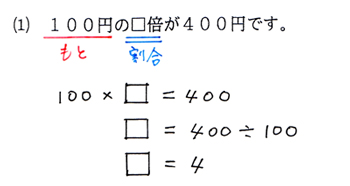 割合 式練習 分数も使って 割合3 割合を求める の解説 春日井